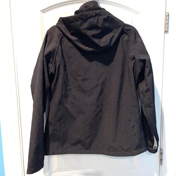 Free Country Black Water-Resistant Women’s Large Spring Jacket | Fleece lining - Picture 3 of 7